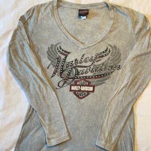 Women’s Harley Davidson Long Sleeve Bling Tee